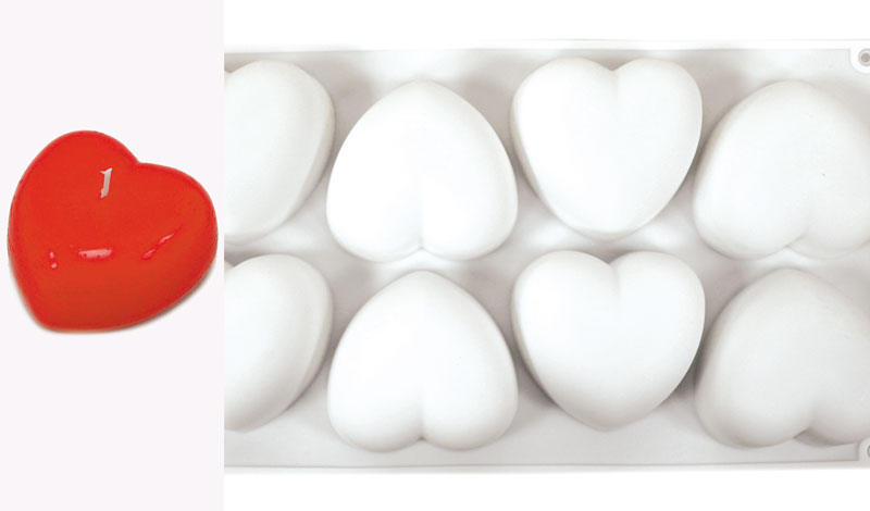 ΚΑΛΟΥΠΙ ΣΙΛΙΚΟΝΗΣ ΚΑΡΔΙΕΣ 29.5cm x 17.5cm 0515203