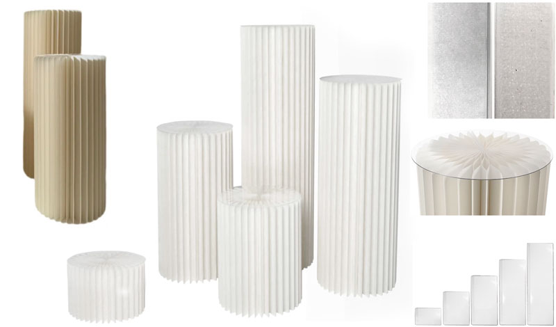 ΣΤΑΝΤ ΣΕΤ/5 ΧΑΡΤΙΝΟ ΚΟΛΩΝΑ ΚΑΙ ΠΛΕΞΙΓΚΛΑΣ 30cm 0515280