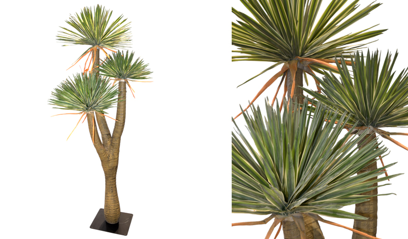 ΓΙΟΥΚΑ ME ΠΡΑΓΜΑΤΙΚΗ ΥΦΗ 3 ΚΟΡΥΦΕΣ ΣΕ ΒΑΣΗ 260cm 0516213