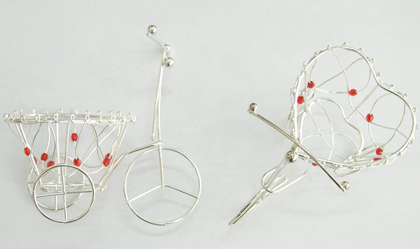 ΜΕΤΑΛΛΙΚΟ ΠΟΔΗΛΑΤΟ ΚΑΡΔΙΑ ΚΟΚΚ. ΧΑΝΤΡΑ 10cm x 9cm x 6.5cm 0517321