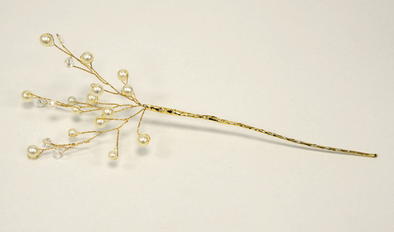 ΚΛΑΔΙ ΜΕ ΚΡΥΣΤΑΛΛΑΚΙΑ ΚΑΙ ΠΕΡΛΕΣ 23cm 0517858