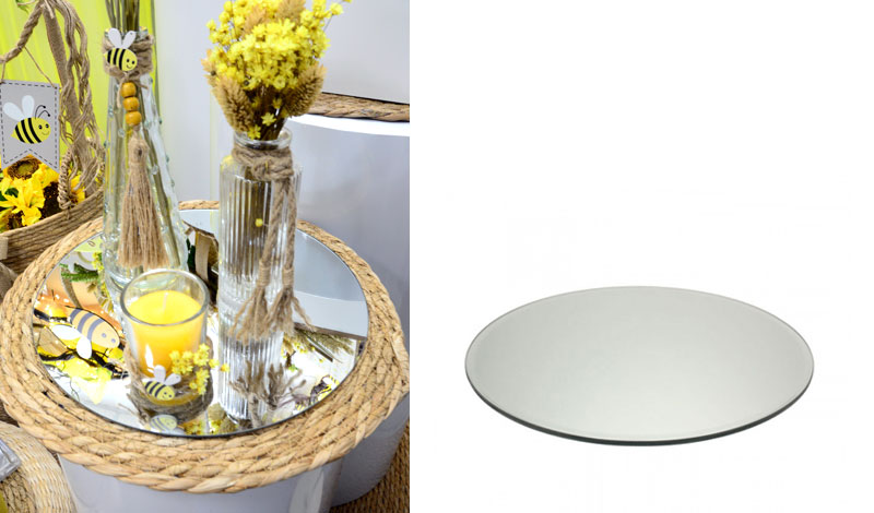 ΚΑΘΡΕΠΤΗΣ ΣΤΡΟΓΓΥΛΟΣ 25cm ΔΙΑΚΟΣΜΗΤΙΚΟΣ ΜΙΚΡΟΣ 0517886