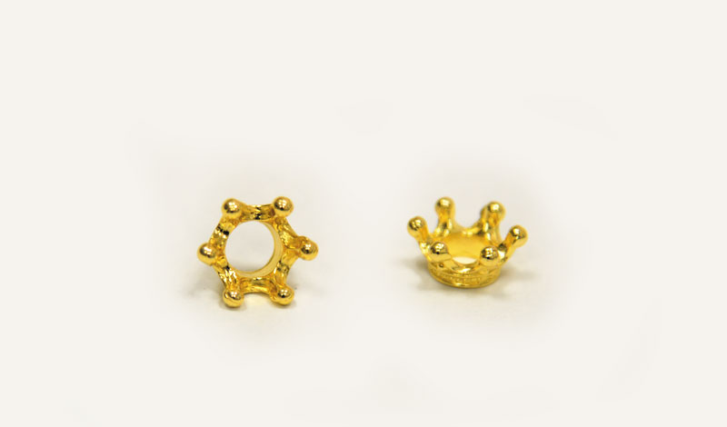 ΜΕΤΑΛΛΙΚΗ ΚΟΡΩΝΑ 3D 13mm x 8mm 43684 0517947