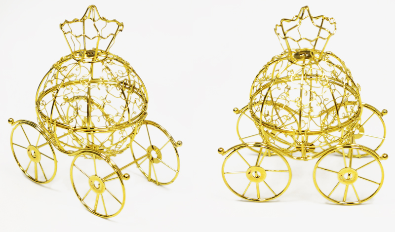 ΜΕΤΑΛΛΙΚΗ ΑΜΑΞΑ ΜΕ ΚΟΡΩΝΑ 12cm x 14.5cm 0517954