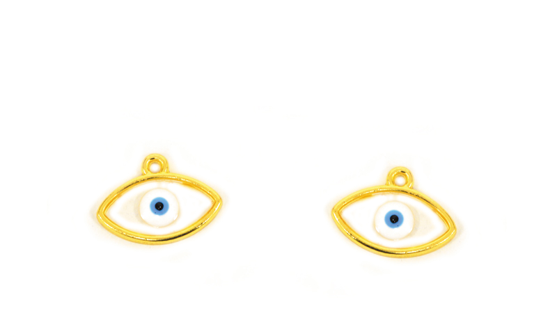 ΜΕΤΑΛΛΙΚΟ ΜΑΤΙ ΠΕΡΙΓΡΑΜΜΑ ΔΙΑΦΑΝΟ ΣΜΑΛΤΟ 1.5cm x 1.3cm 0517966