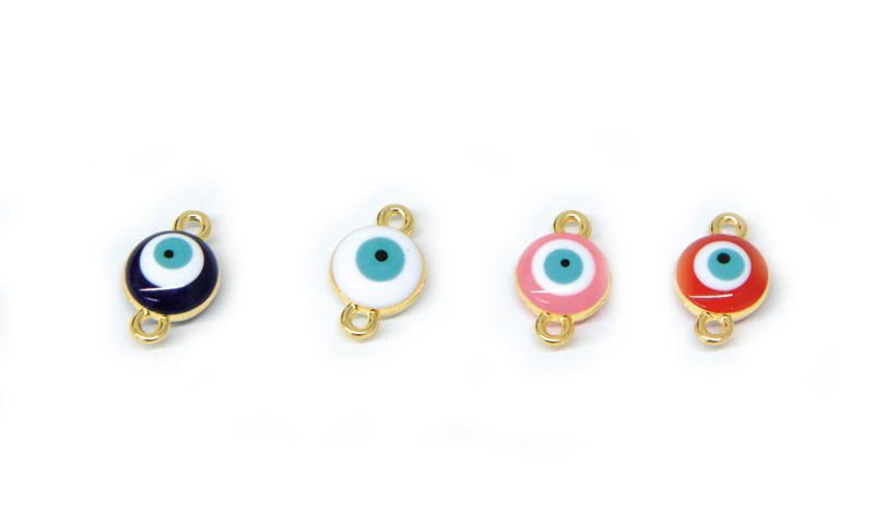 ΜΕΤΑΛΛΙΚΟ ΜΑΤΙ ΓΙΑ ΒΡΑΧΙΟΛΙ ΣΜΑΛΤΟ 2ΟΨΕΙΣ 1.5cm x 0.8cm 0517977