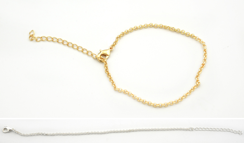 ΜΕΤΑΛΛΙΚΟ ΒΡΑΧΙΟΛΙ ΑΛΥΣΙΔΑ ΠΛΑΤΙΑ 18cm 0517993