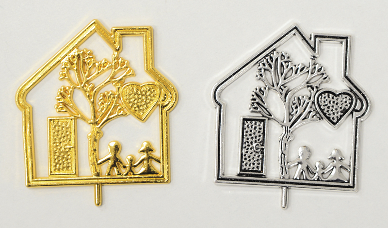 ΜΕΤΑΛΛΙΚΟ ΣΠΙΤΙ ΜΕ ΟΙΚΟΓΕΝΕΙΑ & ΚΑΡΦΙ 52mm x 58mm 0518043