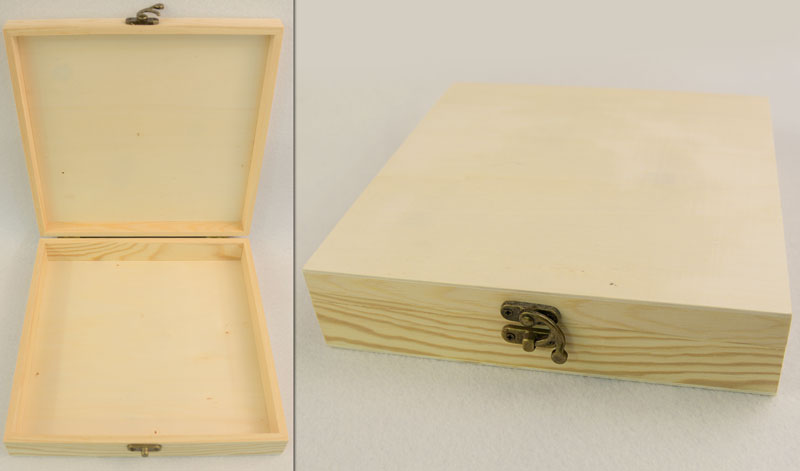 ΞΥΛΙΝΟ ΚΟΥΤΙ ΓΙΑ ΣΤΕΦΑΝΑ 24cm x 24cm x 5cm 0519378