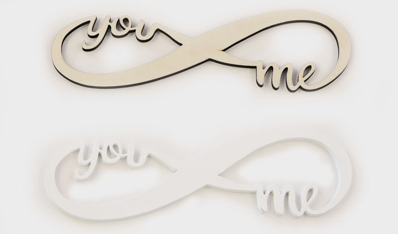 ΞΥΛΙΝΟ ΑΠΕΙΡΟ ΜΕΓΑΛΟ YOU&ME 18cm x 6cm 0519547