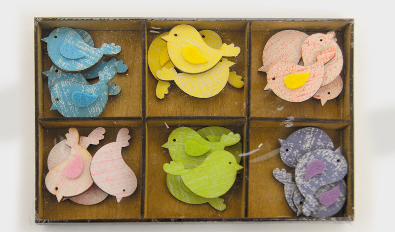 ΞΥΛΙΝΟ ΚΟΥΤΙ ΜΕ 24 ΧΡΩΜΑΤΙΣΤΑ ΠΟΥΛΙΑ 19cm x 13cm 0519567