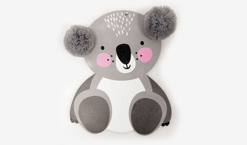 ΞΥΛΙΝΟ ΚΟΑΛΑ ΜΕ ΠΟΝ ΠΟΝ 19cm x 28cm 0519675