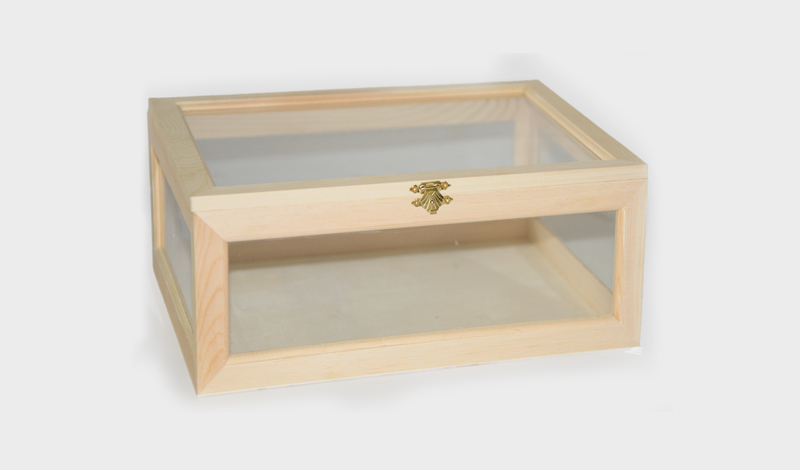 ΞΥΛΙΝΟ ΚΟΥΤΙ ΜΕ ΤΖΑΜΙ 31cm x 22cm x Y12cm 0519679