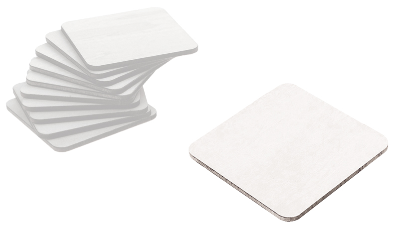 ΞΥΛΙΝΟ ΤΕΤΡΑΓΩΝΟ ΑΣΠΡΟ 10cm 0519742