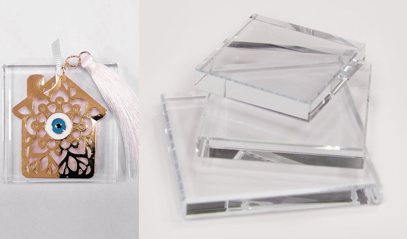 ΓΥΑΛΙΝΗ ΒΑΣΗ 6cm 0529027