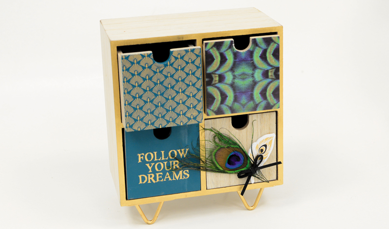 ΞΥΛΙΝΗ ΣΥΡΤΑΡΙΕΡΑ ΠΑΓΩΝΙ 21cm x 18cm x 7cm WH17-676 0621095