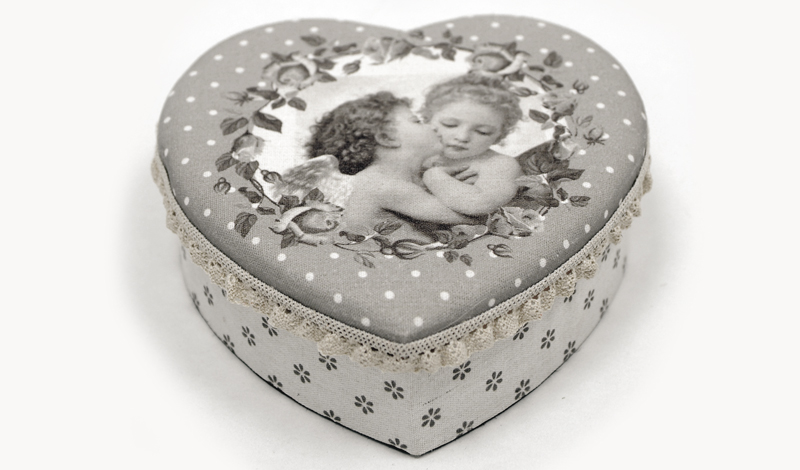 ΚΟΥΤΙ ΚΑΡΔΙΑ ΒΑΜΒΑΚΕΡΟ ΑΓΓΕΛΟΣ 19.5cm x 7cm 17-2037 0621136