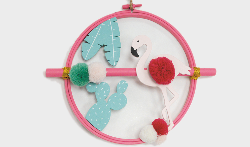 ΤΕΛΑΡΟ ΚΡΕΜΑΣΤΟ ΦΛΑΜΙΝΓΚΟ 26cm x 21cm BS18-544 0621220