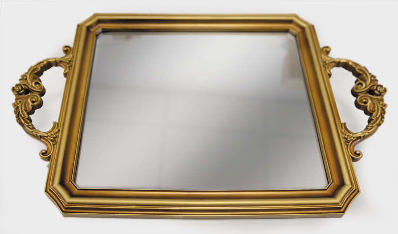 ΔΙΣΚΟΣ ΚΑΘΡΕΠΤΗΣ ΧΡΥΣΟ ΒΙΝΤΑΖ 38cm x 25cm F02-1 0621373