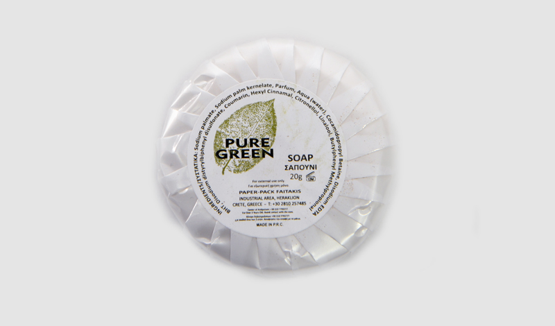 ΣΑΠΟΥΝΙ ΣΤΡΟΓΓΥΛΟ 20gr PURE GREEN 0802114