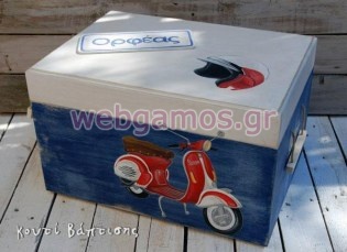 Ξύλινο Κουτί βάπτισης βέσπα (853535)