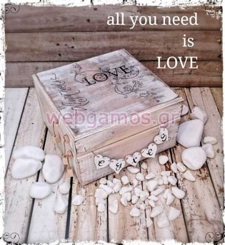 Ξύλινο Κουτί Ευχών γάμου (853567)