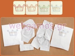 Λαδόπανα Βάπτισης κορώνα (01106)