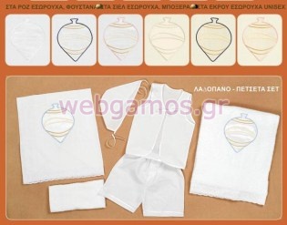 Λαδόπανα Βάπτισης σβούρα (01114)