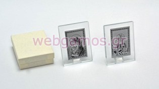 Μπομπονιέρα Εικόνα γυάλινη (1323)