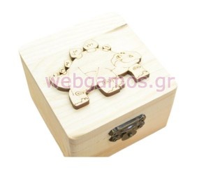 Ξύλινο κουτί δεινοσαυράκι