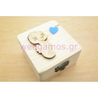 Ξύλινο κουτί ιππόκαμπος