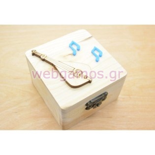 Ξύλινο κουτί κρητική λύρα