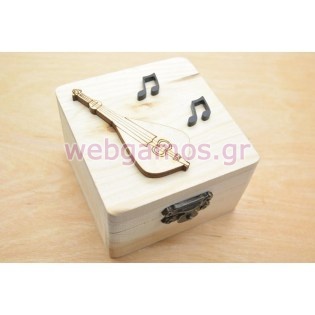 Ξύλινο κουτί κρητική λύρα
