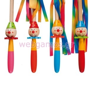 Μπομπονιέρα Κλόουν ξύλινο παιχνίδι (22010)