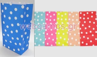 Χάρτινο Τσαντάκι πουά (0402080)