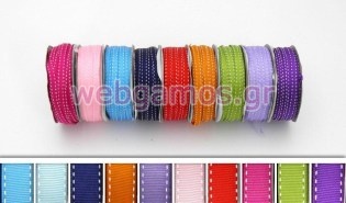 Κορδέλα Γκρο με ραφή 0,6 εκ (0501087)