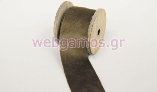 Κορδέλα Βελούδο καφέ (0501283)