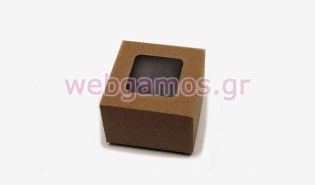 Κουτί χάρτινο με παράθυρο ζελατίνα 6.5cm (0506206)