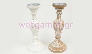 Κηροπήγειο βιντάζ 10 x 35 εκ (0503164)