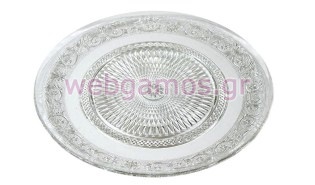 Γυάλινη Πιατέλα 27 εκ (0503214)