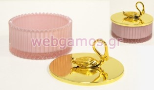 Φοντανιέρα Γυάλινη με σχέδιο κύκνος (0503285)