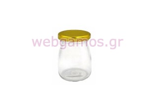 Βαζάκι με χρυσό βιδωτό καπάκι 100 ml (0503312)