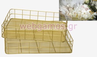 Μεταλλικό Καλάθι σετ των 2 για μπομπονιέρες (0506210)