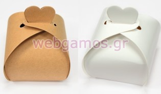 Χάρτινο Κουτί με κλείσιμο καρδιά (0506220)