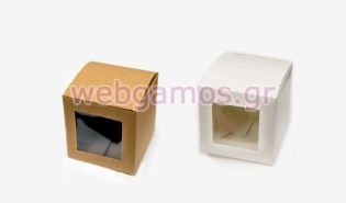 Κουτί χάρτινο με παράθυρο ζελατίνα 6 cm (0506221)