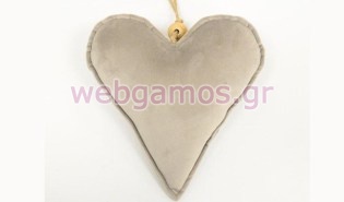 Καρδιά Κρεμαστή βελούδο μεγάλη (0511052)