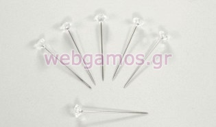 Καρφίτσα με κρυσταλλάκι μεγάλη (0512008)