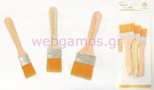 Σετ Πινέλα χειροτεχνίας φαρδιά πλακέ (0515005)