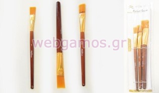Σετ Πινέλα χειροτεχνίας πλακέ (0515007)