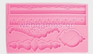 Καλούπι σιλικόνης βιντάζ ρολόι (0515091)